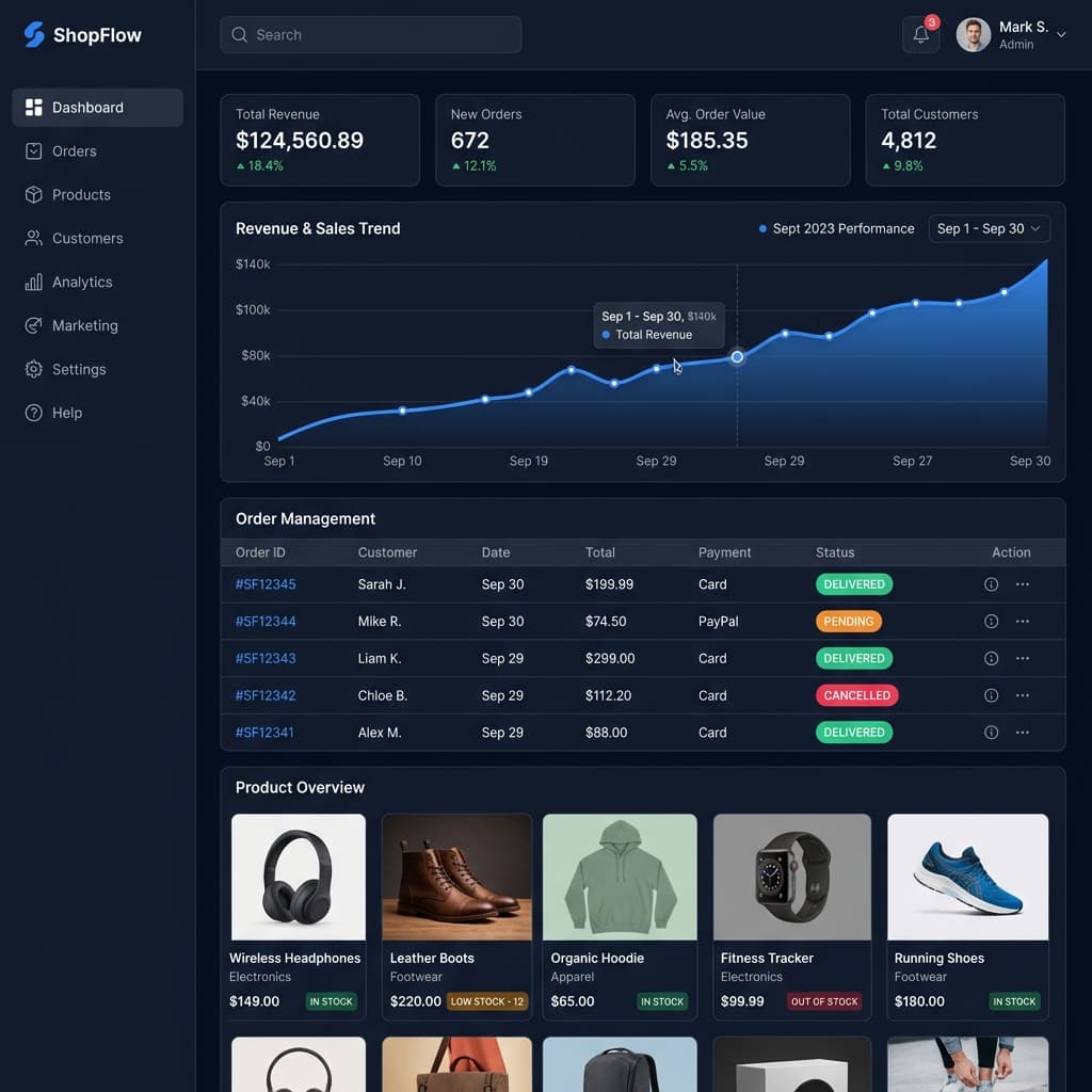 E-Commerce Interface